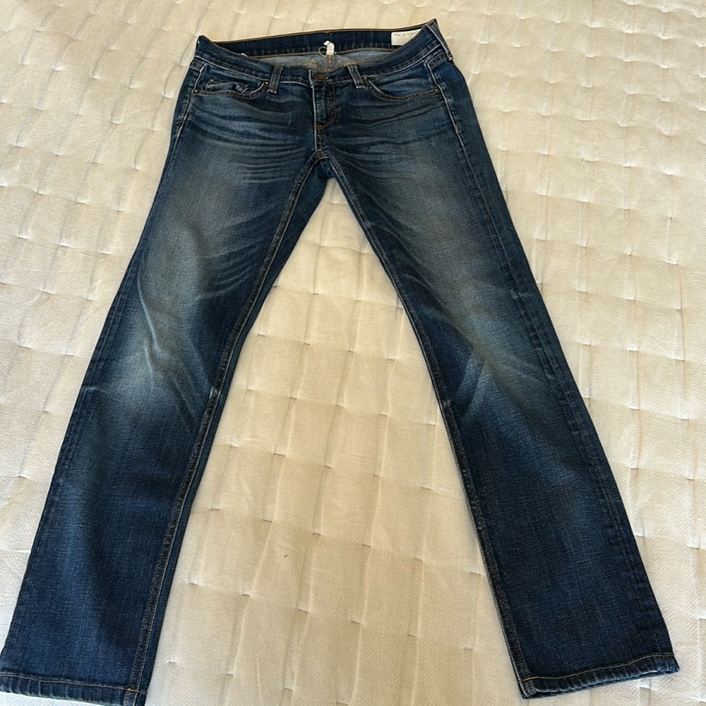 Rag & Bone Dre Low Rise Slim Boyfriend Ankle Jeans